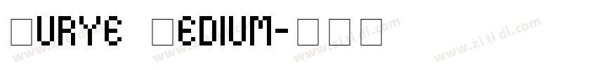 Kurye Medium字体转换